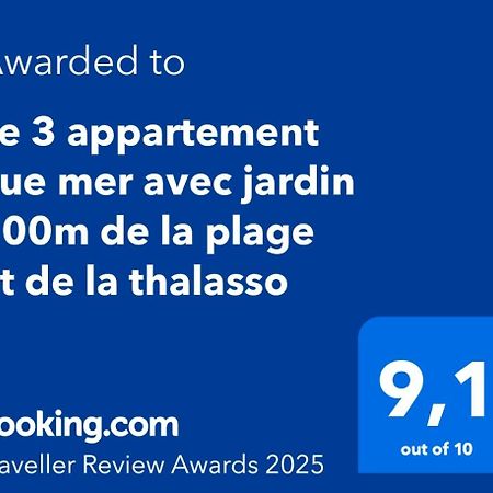 Le 3 Appartement Vue Mer Avec Jardin 100M De La Plage Et De La Thalasso Concarneau Εξωτερικό φωτογραφία