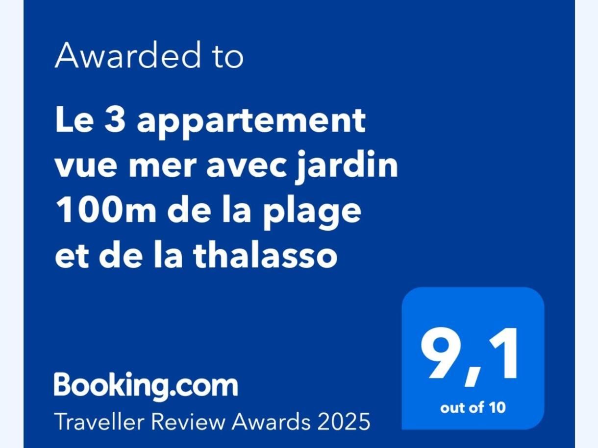 Le 3 Appartement Vue Mer Avec Jardin 100M De La Plage Et De La Thalasso Concarneau Εξωτερικό φωτογραφία